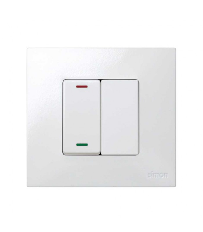 Tapa Ciega Estrecha Blanco Simon 27