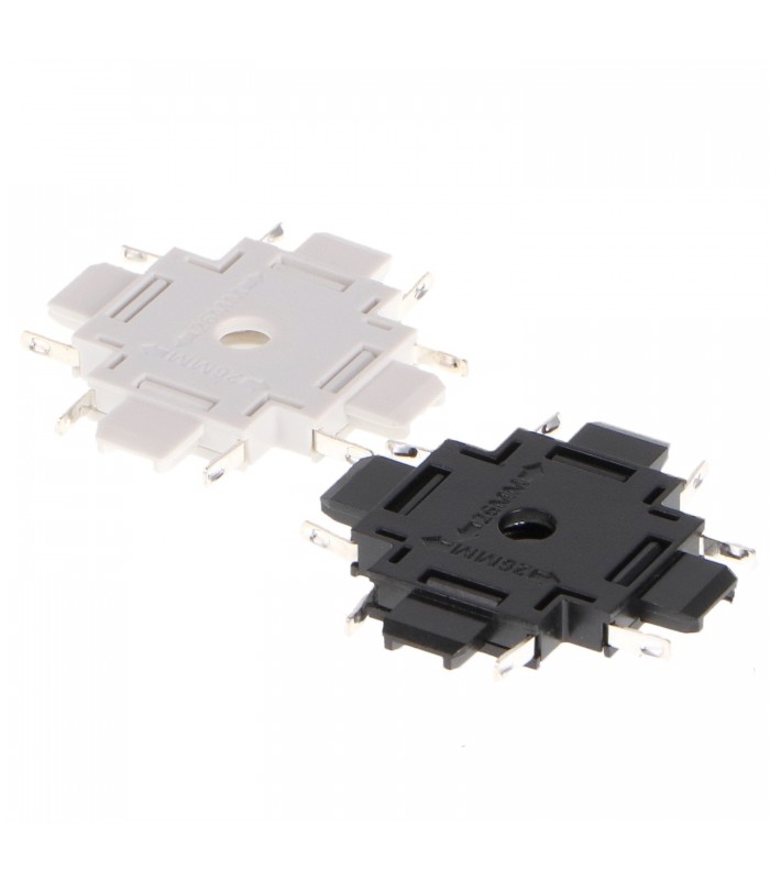 Unión En X Horizontal Para Carril Magnético Serie 5Mm