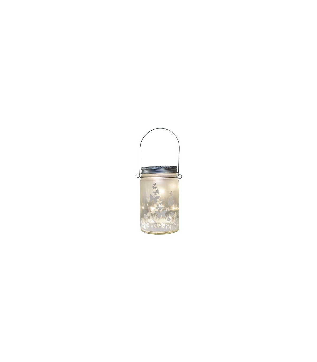 Bote cristal 10LED Mod. Mariposa 3xAAA