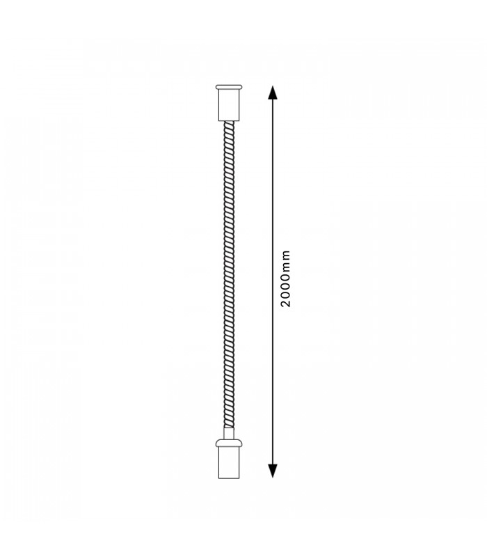 Colgador Para Carril Led Magnético 2 Metros Serie 5Mm