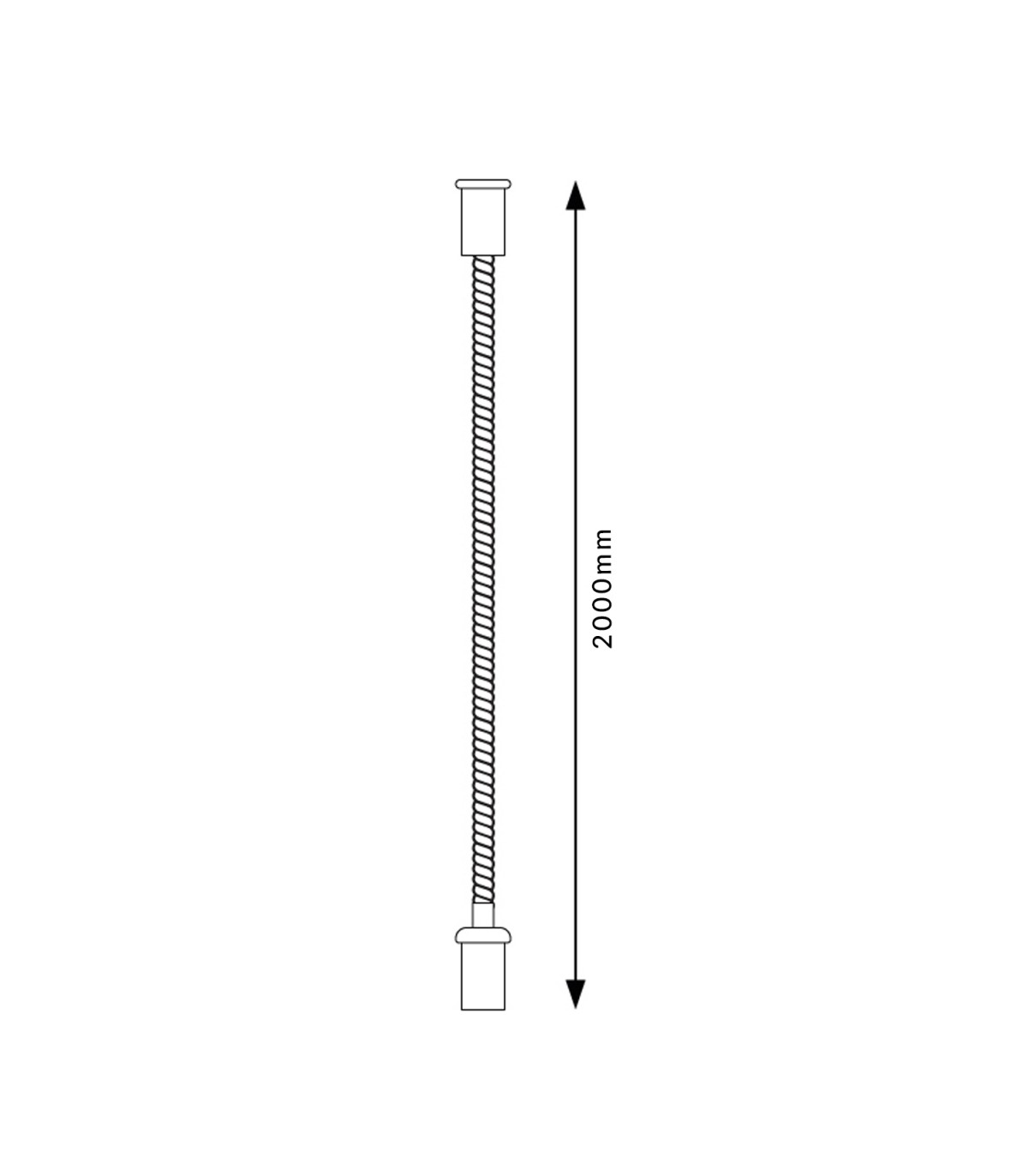 Colgador Para Carril Led Magnético 2 Metros Serie 5Mm
