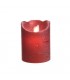 Vela LED Rojo Metálico 2xLR6/AA 75x100mm