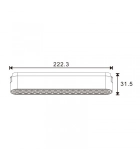 Foco Led Magnético Pure Serie 5Mm 42V 12W 1200Lm 60º Negro CCT