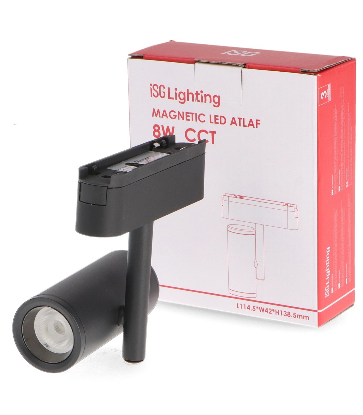 Foco Led Magnético Atlaf Serie 5Mm 42V 8W 800Lm 36º Negro CCT