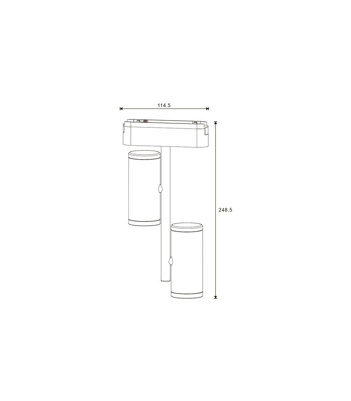 Foco Led Magnético Atlaf Vertical Serie 5Mm 42V 16W 1600Lm 36º Blanco CCT