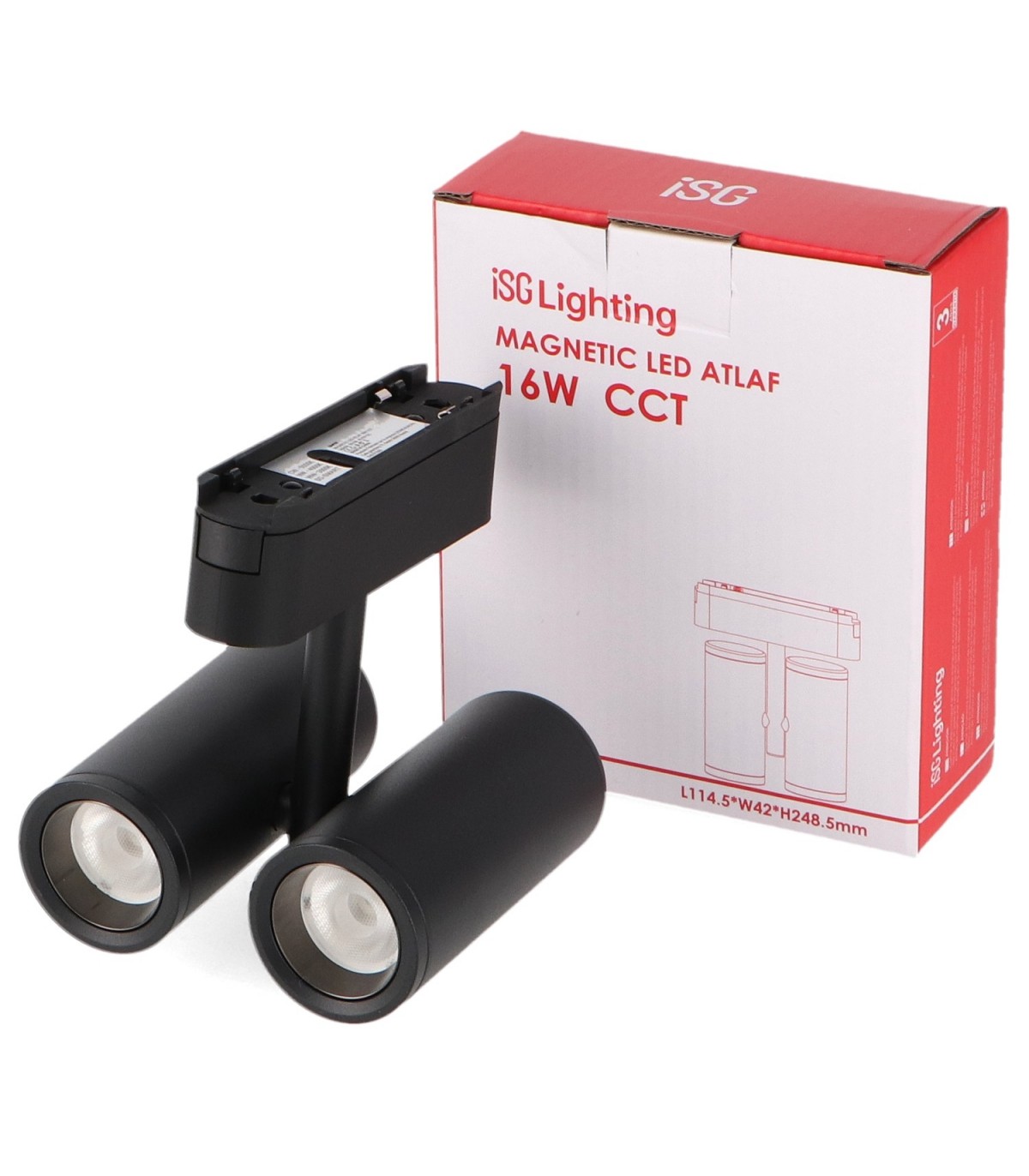 Foco Led Magnético Atlaf Horizontal Serie 5Mm 42V 16W 1600Lm 36º Negro CCT