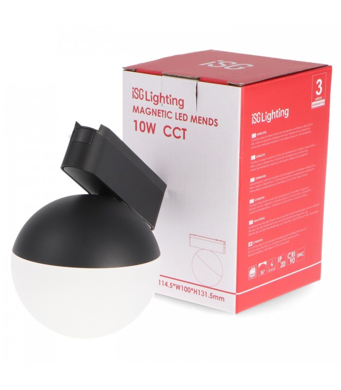 Foco Led Magnético Mends Serie 5Mm 42V 10W 1000Lm 36º Negro CCT