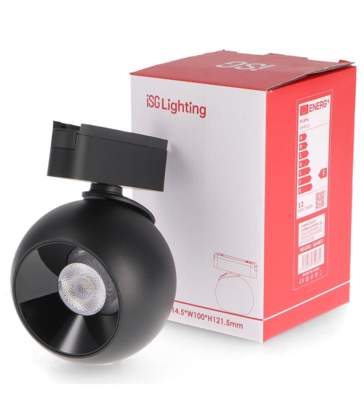 Foco Led Magnético Lution Serie 5Mm 42V 12W 1200Lm 36º Negro CCT