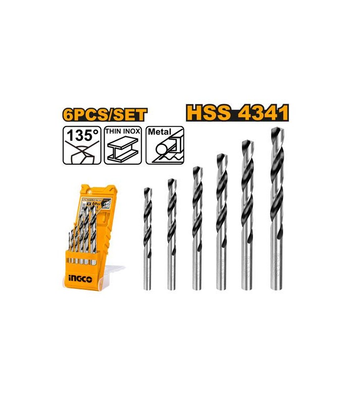 Juego Brocas PRO Metal 6 Piezas HSS