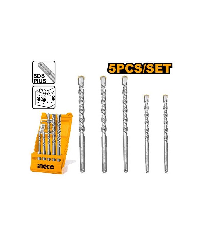 Juego Brocas Hormigón 5 Piezas SDS Plus