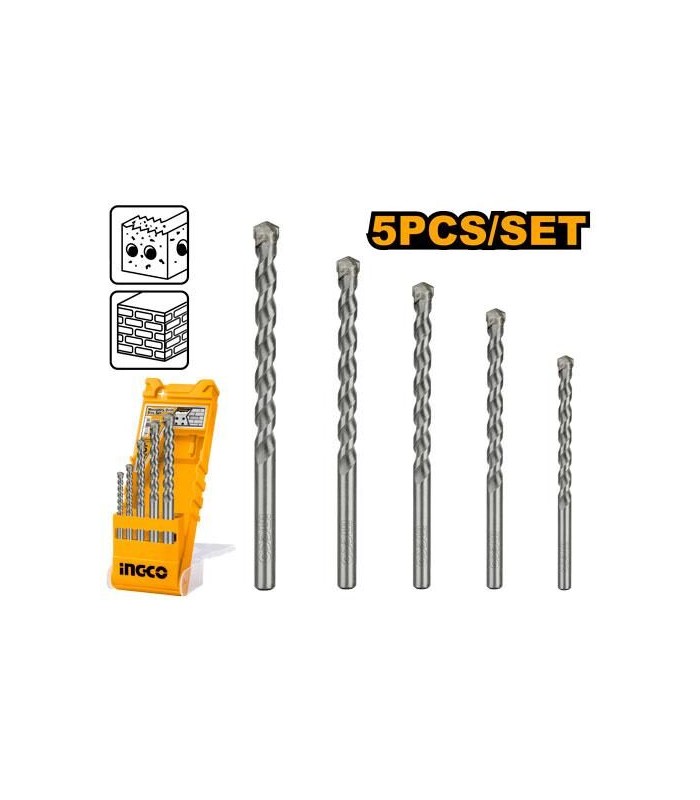 Juego Brocas PRO 5 Piezas Obra General