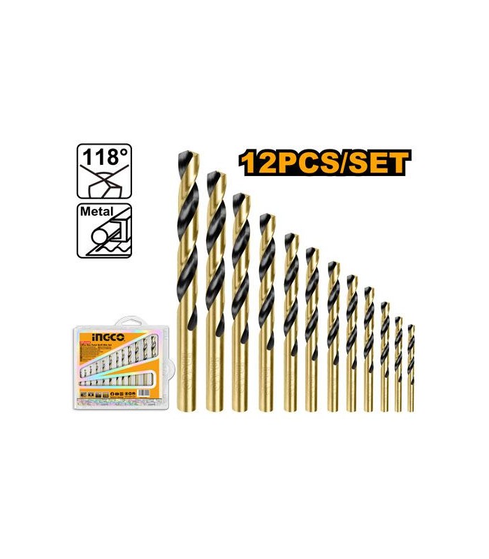 Juego Brocas Metal 12 Piezas HSS