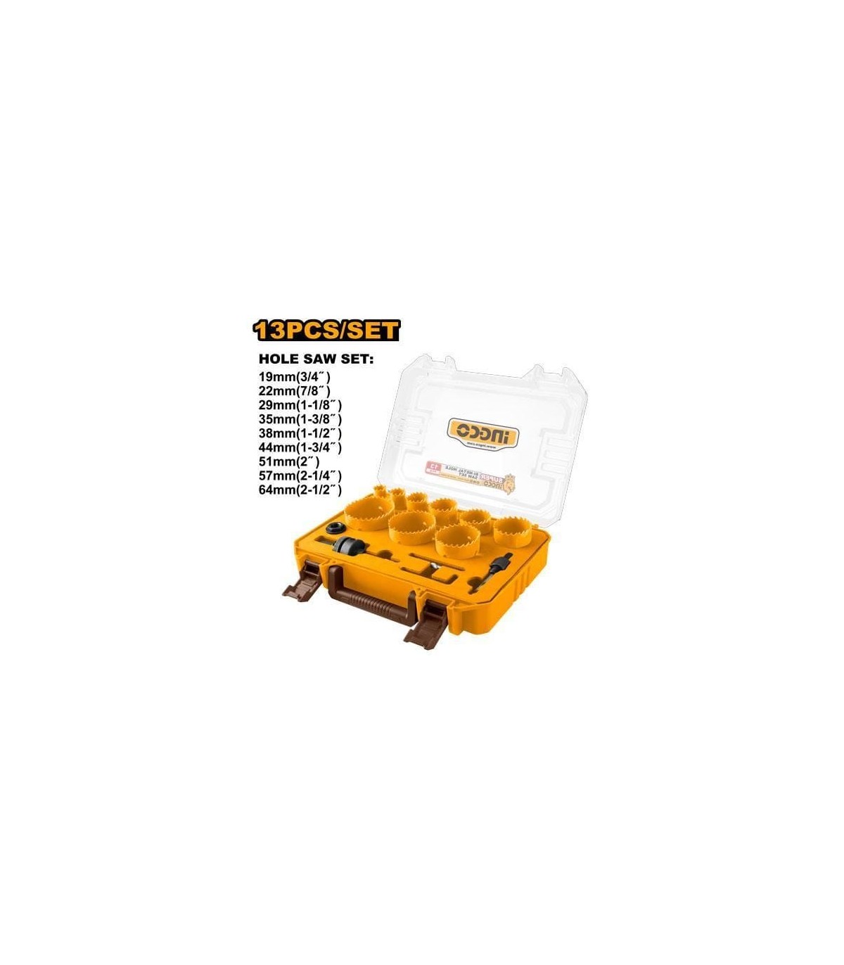 Juego de Coronas Bimetal 13 Piezas + Maletín