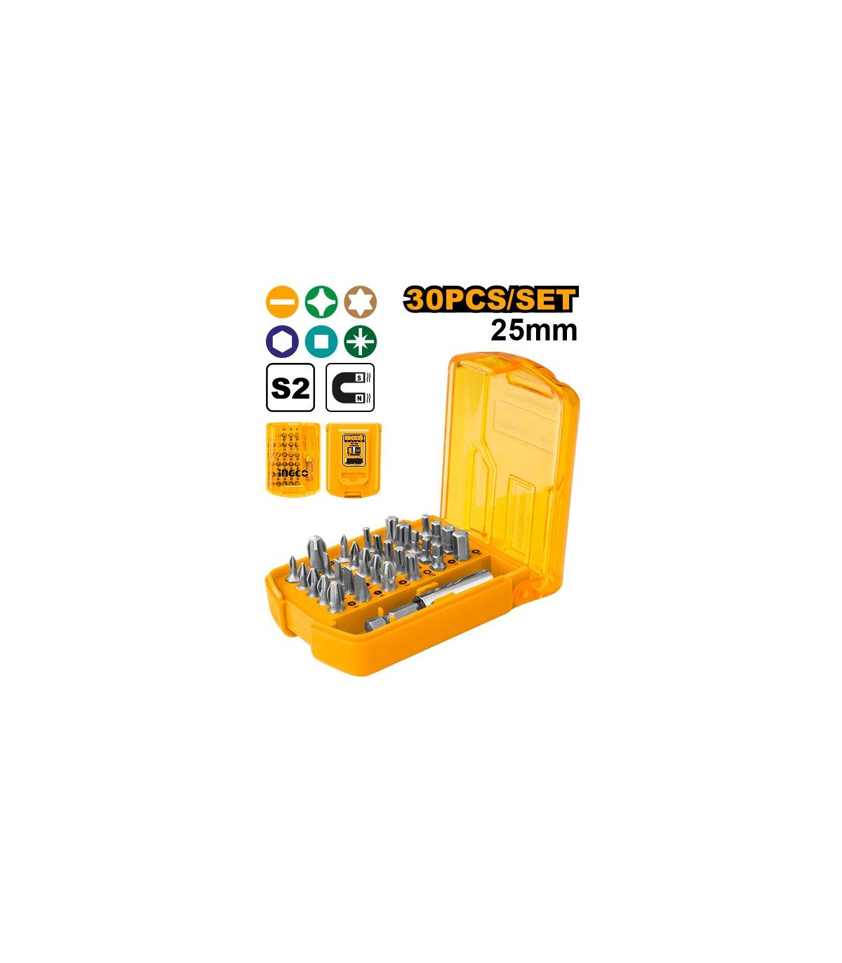 Set 30 Piezas Porta puntas + Puntas atornillar