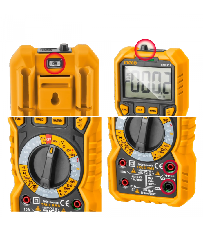 Multímetro Digital CAT III 1000V CAT IV 600V