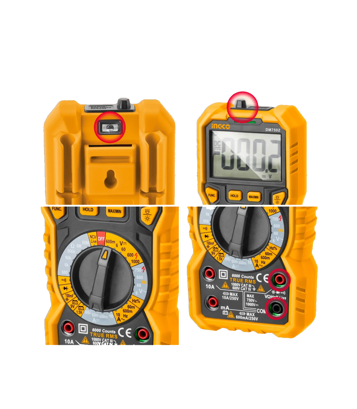 Multímetro Digital CAT III 1000V CAT IV 600V