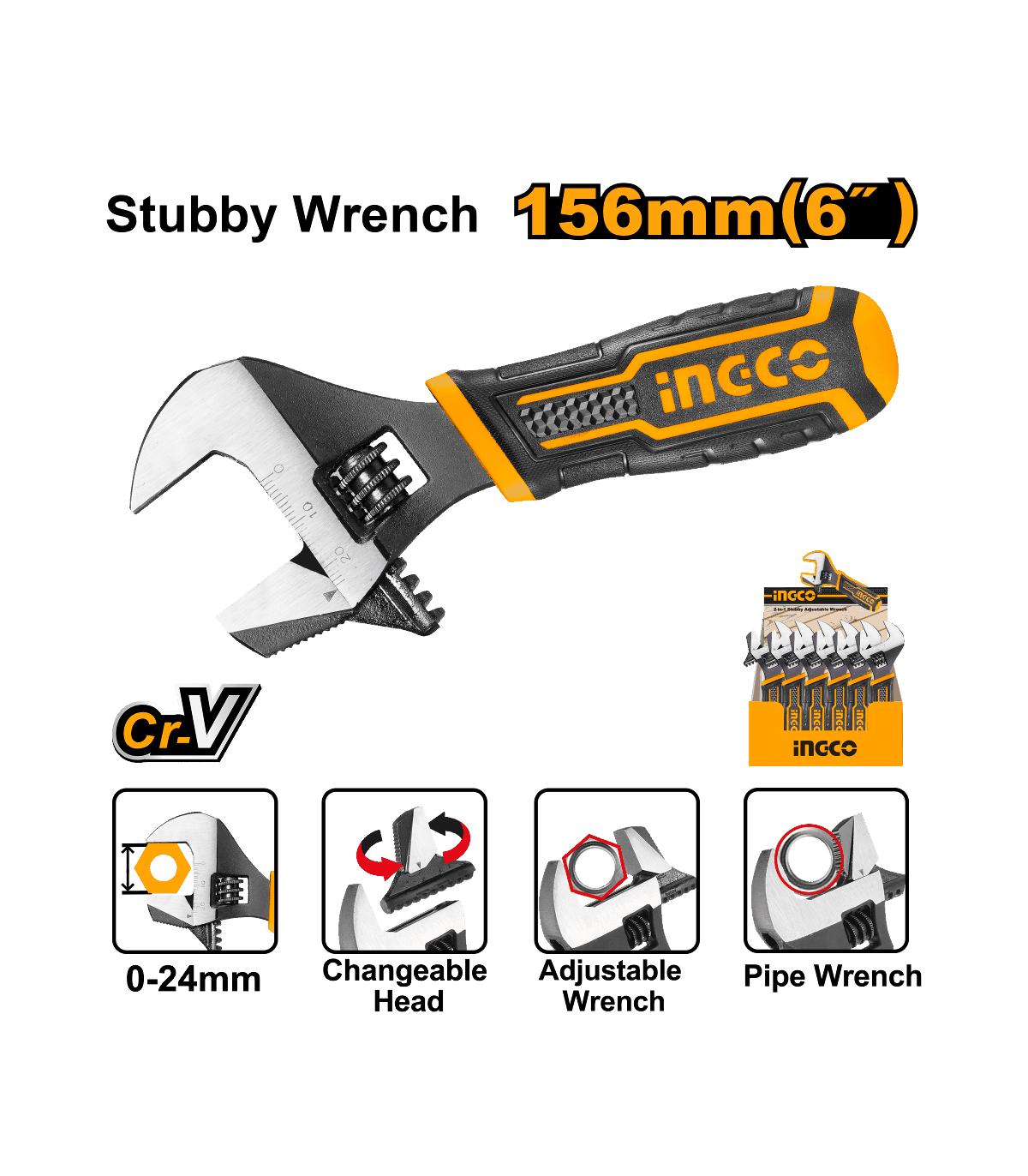 Llave Ajustable 2 EN 1 156MM 6"