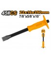 Cincel Plano 22mm Varilla Ø16mm Longitud 250mm