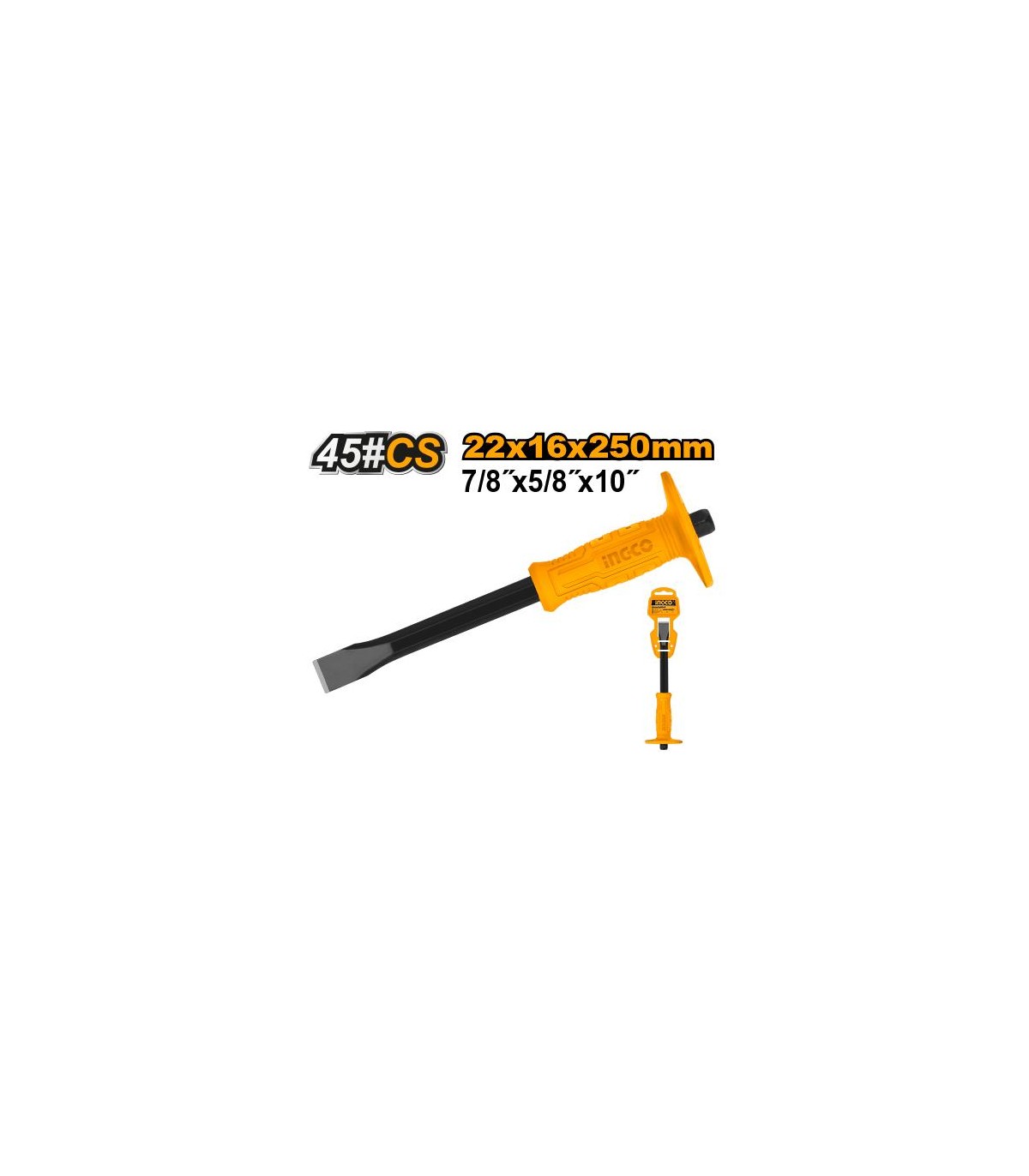 Cincel Plano 22mm Varilla Ø16mm Longitud 250mm