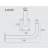Soporte Pared Tipo L (340x160mm) D35mm