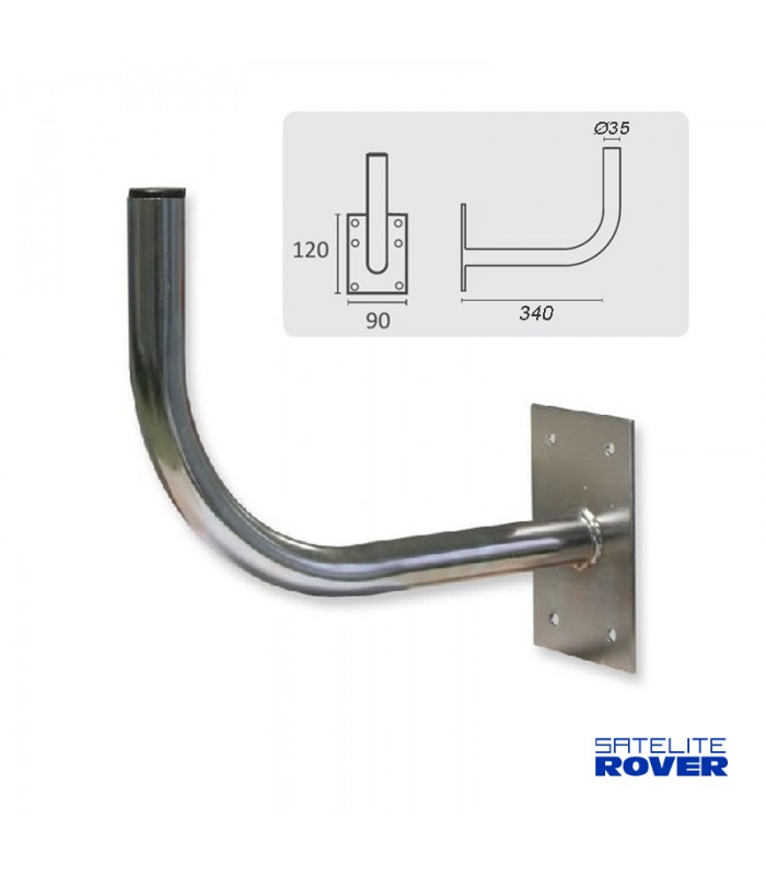 Soporte Pared Tipo L (280x160mm) D30mm