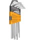 Juego Llaves Allen Extralargas 1.5-10mm L230mm