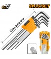Juego Llaves Allen Bola 1.5-10mm L180mm