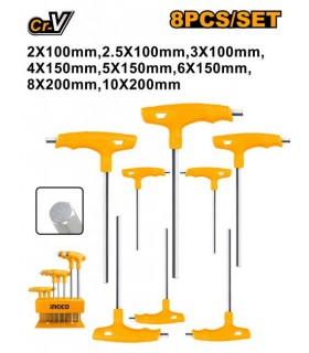 Juego 8 Llaves Allen Mango T 2-10mm