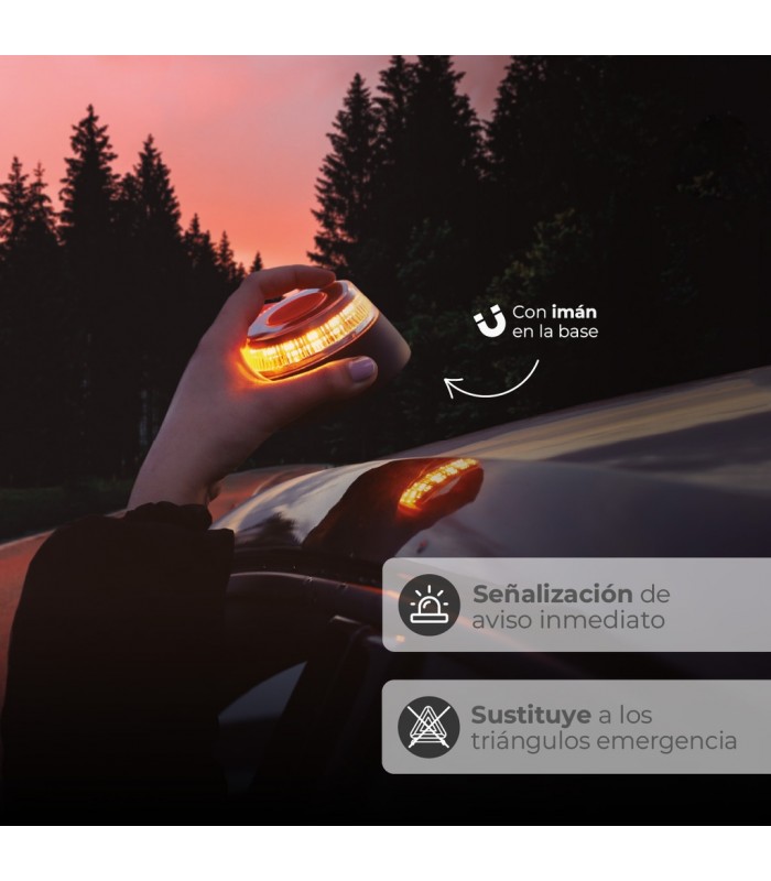 Baliza Señalización de Emergencia con Geolocalización V16