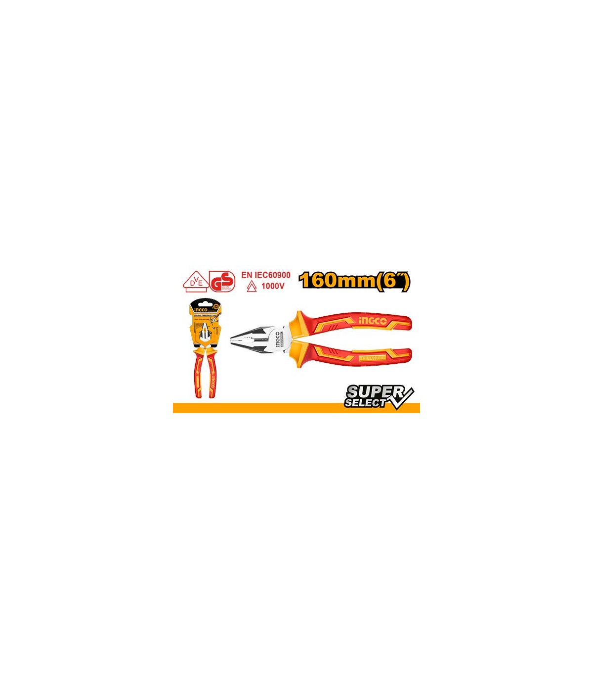 Alicate Universal Electricista 160mm VDE