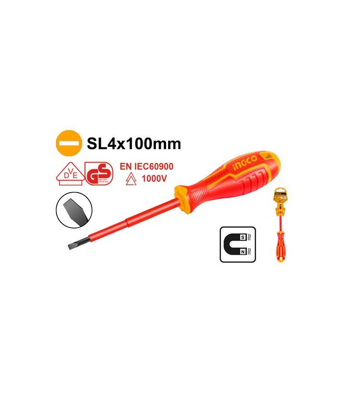 Destornillador Electricista VDE Plano 4x100mm
