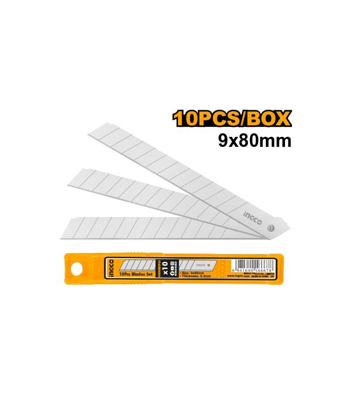 Set 10 Cuchillas Cúter 9x80mm