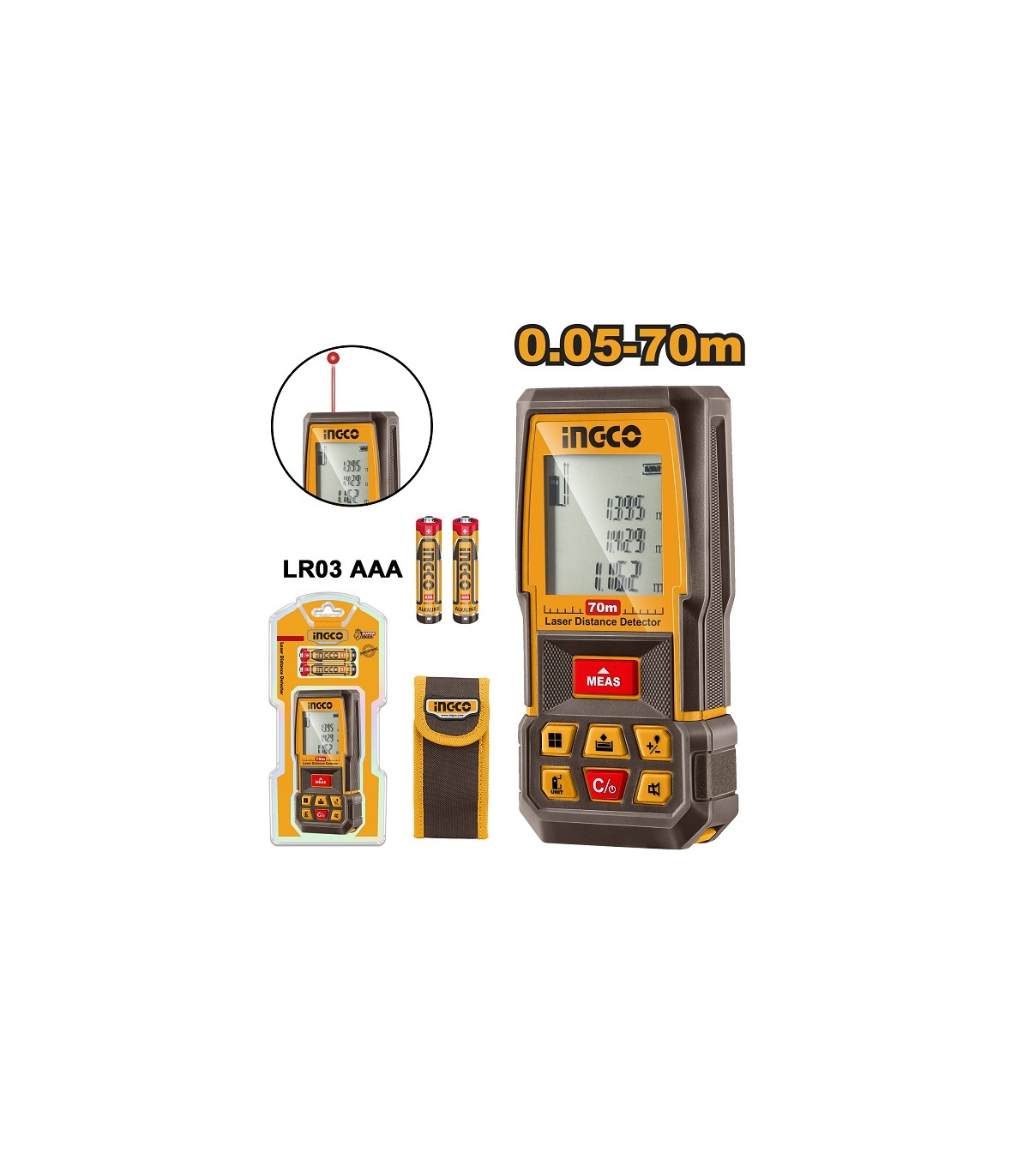 Medidor Laser 0.05-70 Metros ±2mm
