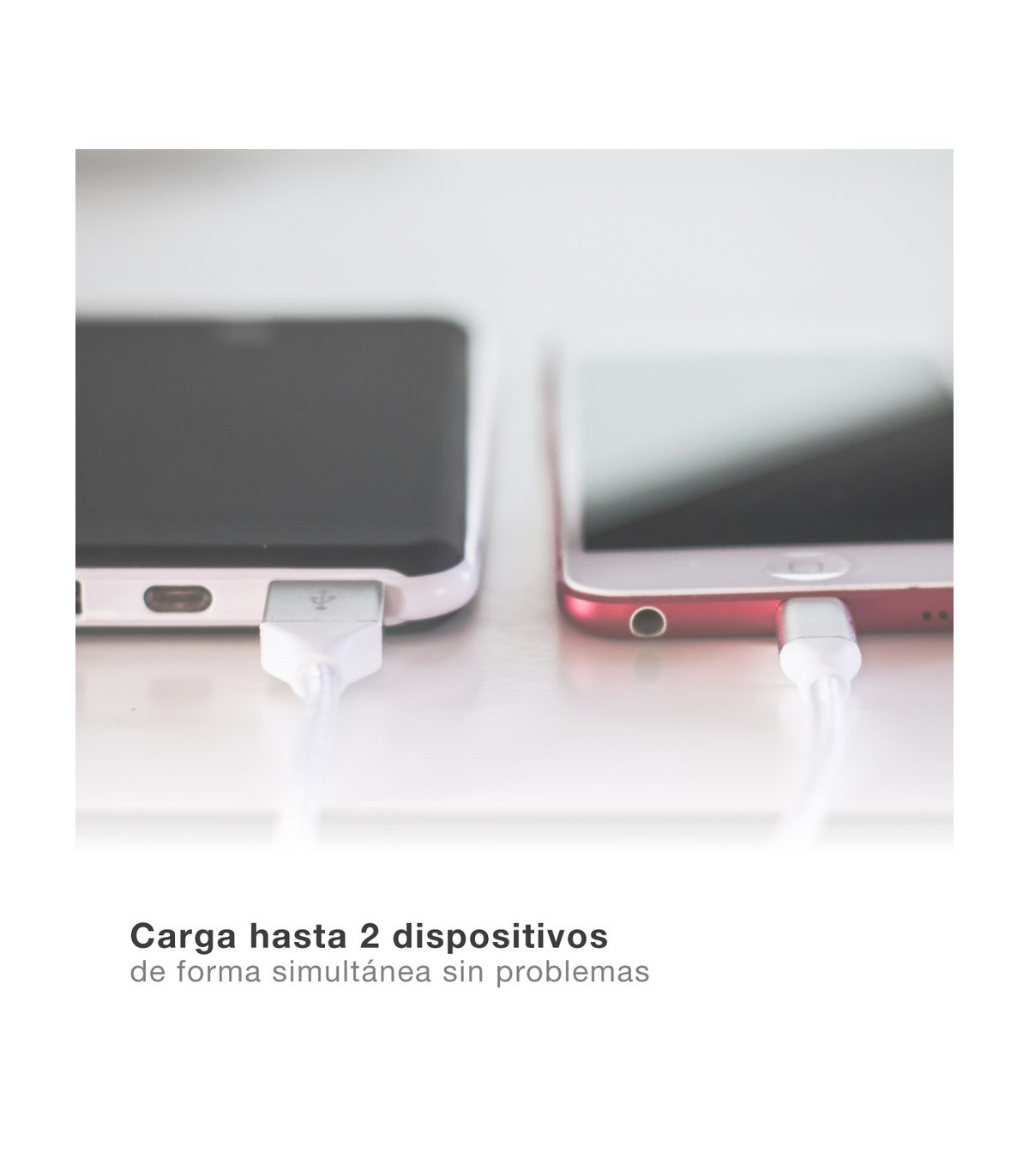 Cargador 230V A 2 USB Tipo A 5V/2A 10W