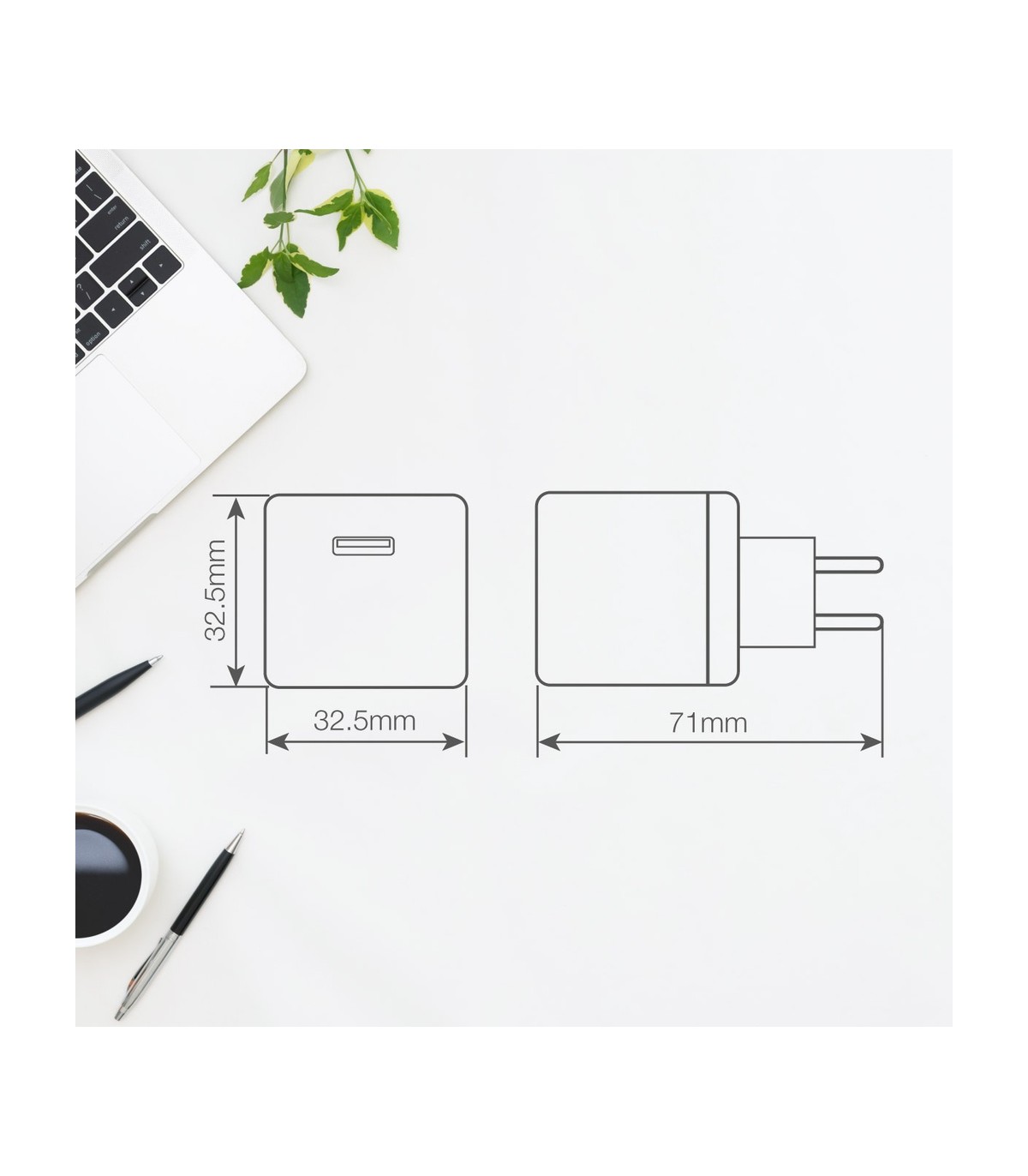 Cargador 230V A USB Tipo C 5V/3A 20W