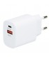 Cargador 230V A GaN USB Tipo C + A 5V/3A 30W