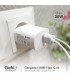 Cargador 230V A GaN USB Tipo C + A 5V/3A 30W