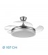 Ventilador Bayomo DC 59W 6980Lm 4 Aspas Níquel CCT