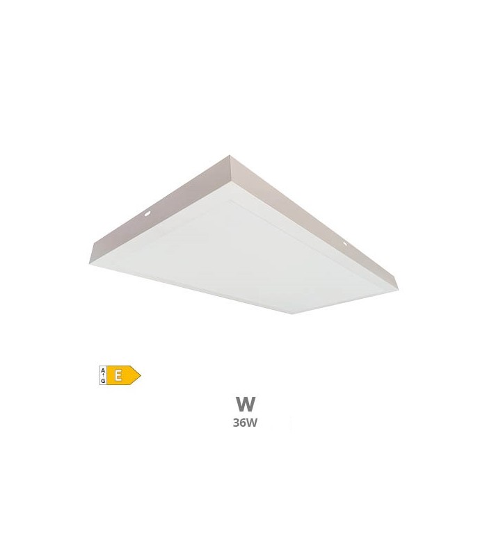 Plafón Superficie 36W 3600Lm 90x30cm Blanco