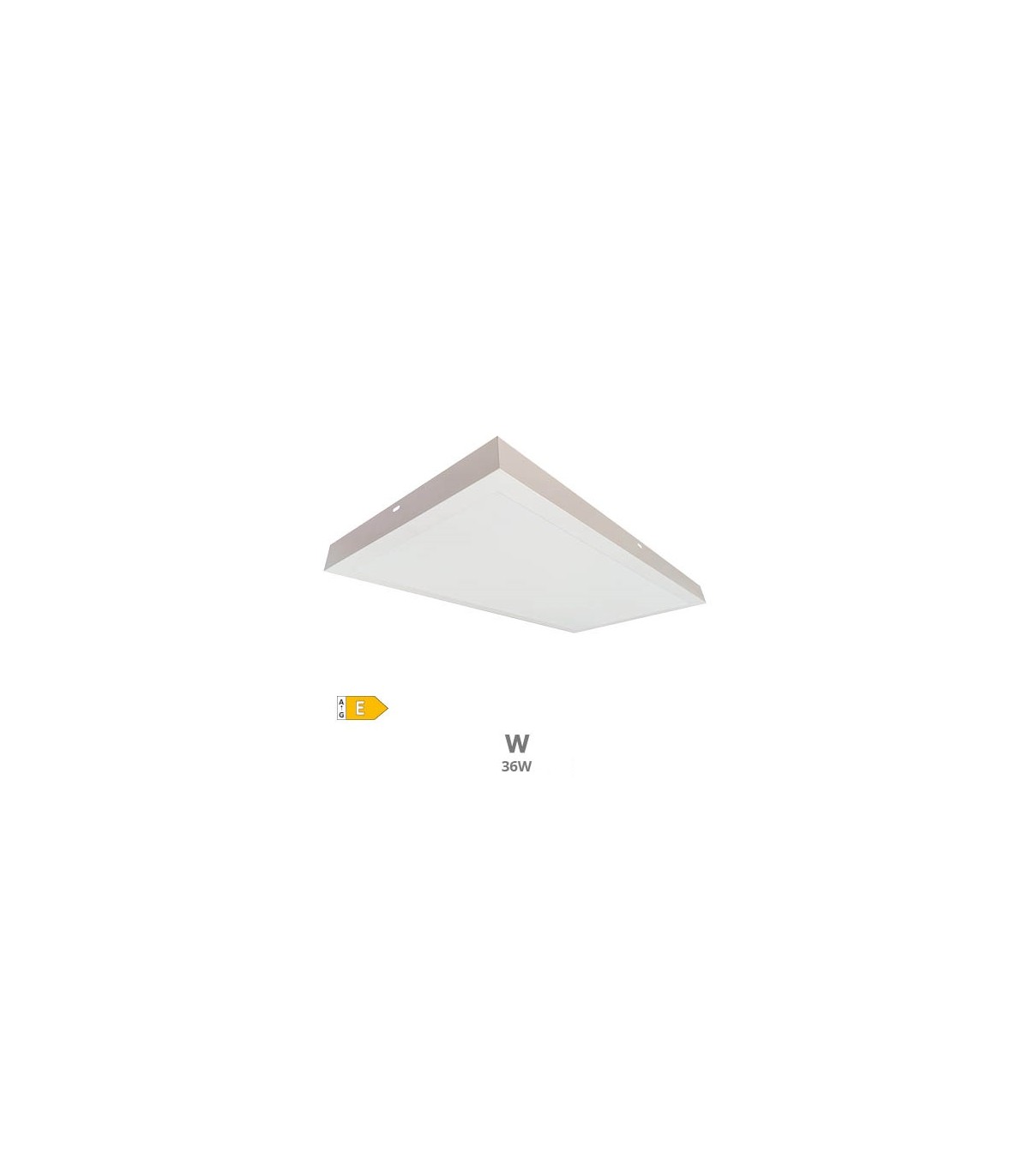 Plafón Superficie 36W 3600Lm 90x30cm Blanco