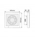 Extractor AMINA 15W Ø100mm Caudal 71M3/H 230V