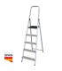 Escalera aluminio 5 peldaños Max. 150kg GSC