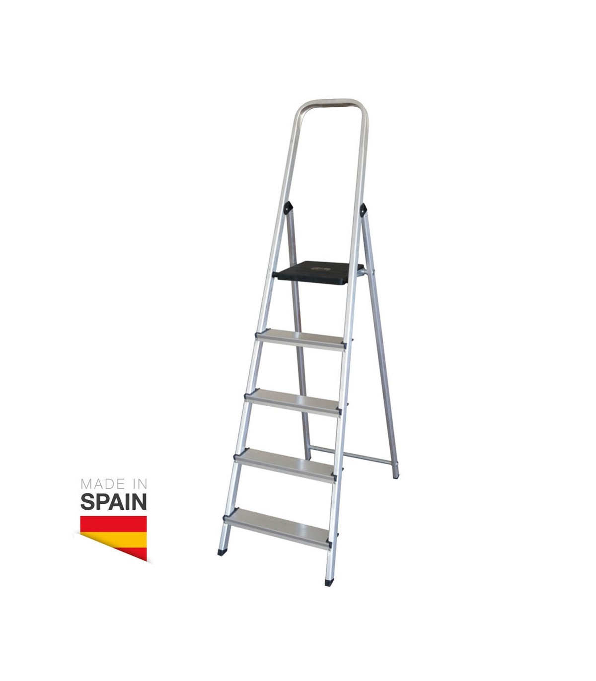 Escalera aluminio 5 peldaños Max. 150kg GSC