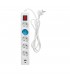 Base Múltiple 5 Tomas + USB-A + USB-C + Interruptor (3x1.5mm) 1.4m