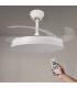 Ventilador WHITE HOOM DC 40W 2448Lm 4 Aspas CCT