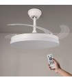 Ventilador WHITE HOOM DC 40W 2448Lm 4 Aspas CCT