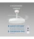 Ventilador WHITE HOOM DC 40W 2448Lm 4 Aspas CCT