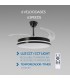 Ventilador BLACK COUNT DC 40W 2448Lm 4 Aspas CCT