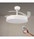 Ventilador WHITE OLGA DC 36W 4138Lm 4 Aspas CCT