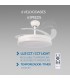 Ventilador WHITE OLGA DC 36W 4138Lm 4 Aspas CCT